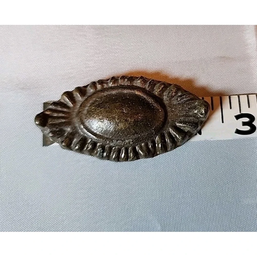 Set 2 - Antique Brass Drawer Pulls Dresser or Cabinet Drop Bail 2.5